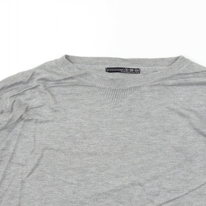 Atmosphere Womens Grey   Henley Jumper Size 8