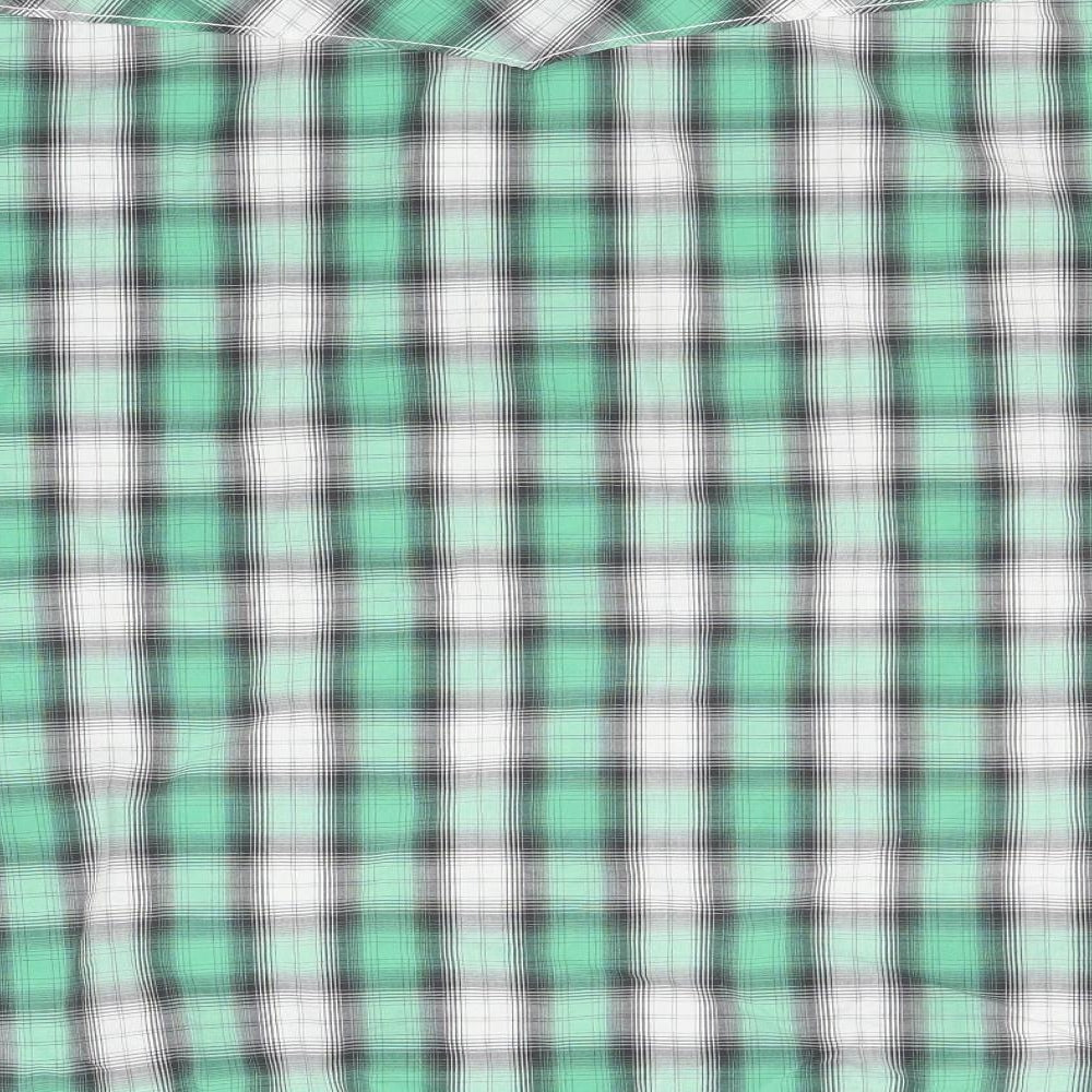 Mens UK Size L LOGG Green  Button-Up Short Sleeve Casual Shirt