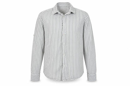 Next Mens Grey Striped   Button-Up Size L