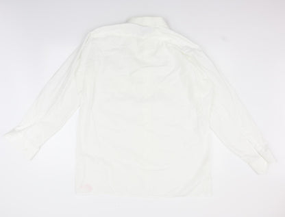 royal gold Mens Silver    Button-Up Size 16.5