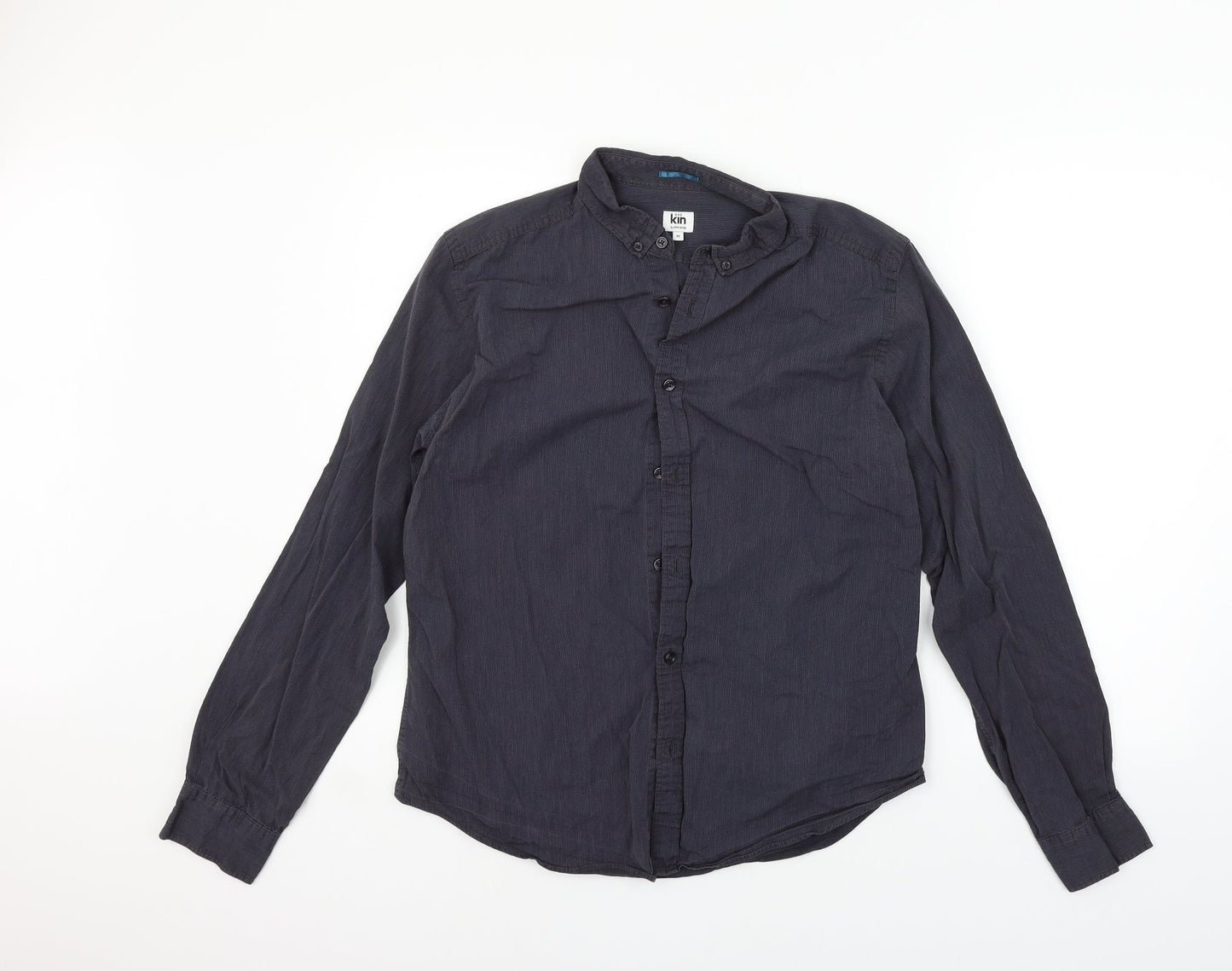 Mens UK Size M John Lewis Grey  Button-Up Long Sleeve Casual Shirt