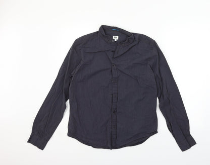 Mens UK Size M John Lewis Grey  Button-Up Long Sleeve Casual Shirt