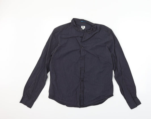 Mens UK Size M John Lewis Grey  Button-Up Long Sleeve Casual Shirt