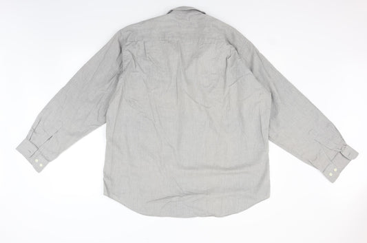 JONELLE Mens Grey    Button-Up Size L