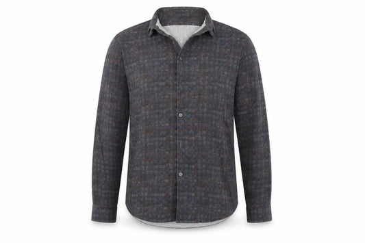 Autograph Womens Grey Check  Basic Button-Up Size L
