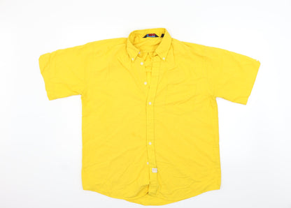 honest Womens Yellow   Basic Button-Up Size M