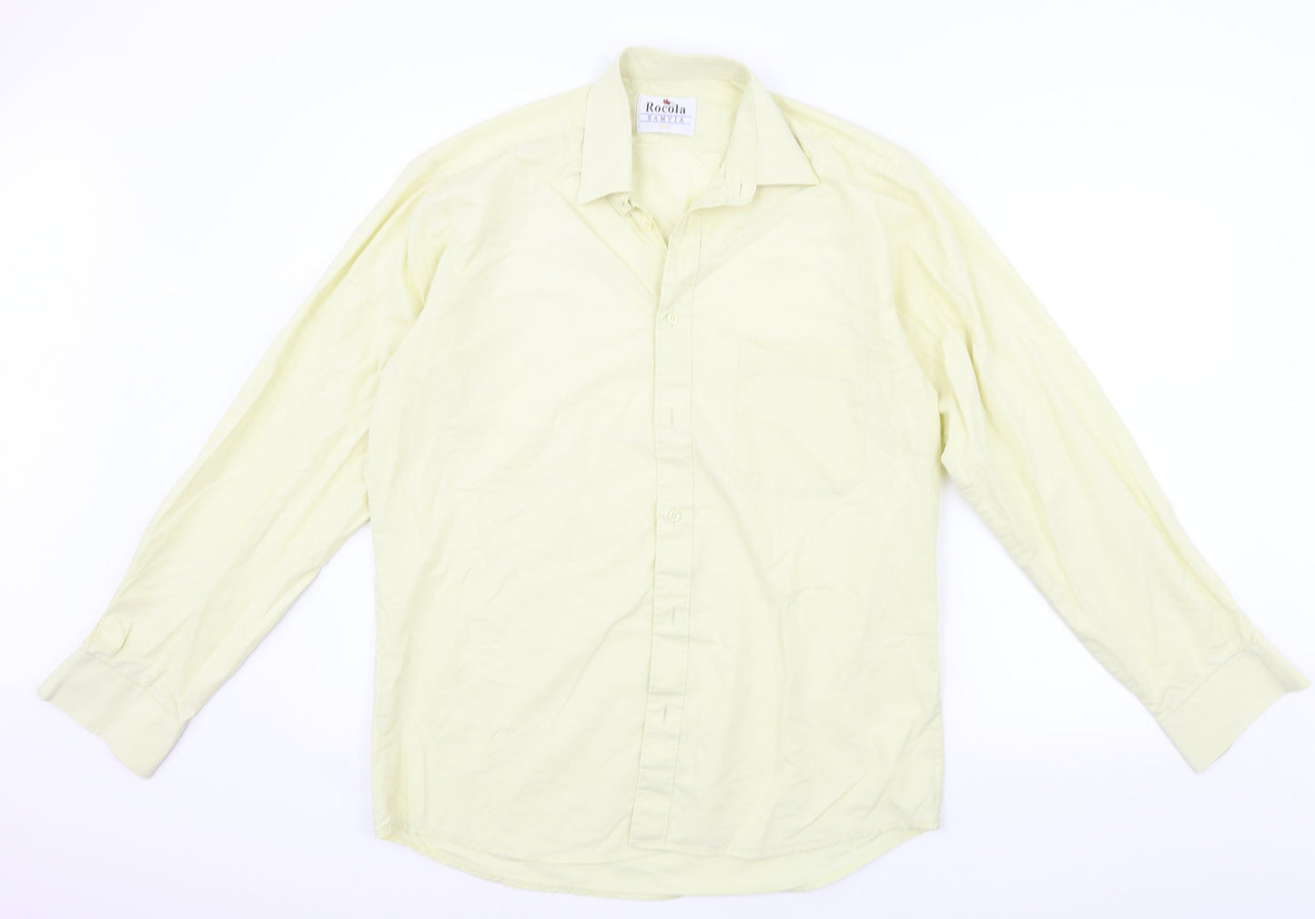 rocola Womens Yellow   Basic Button-Up Size L