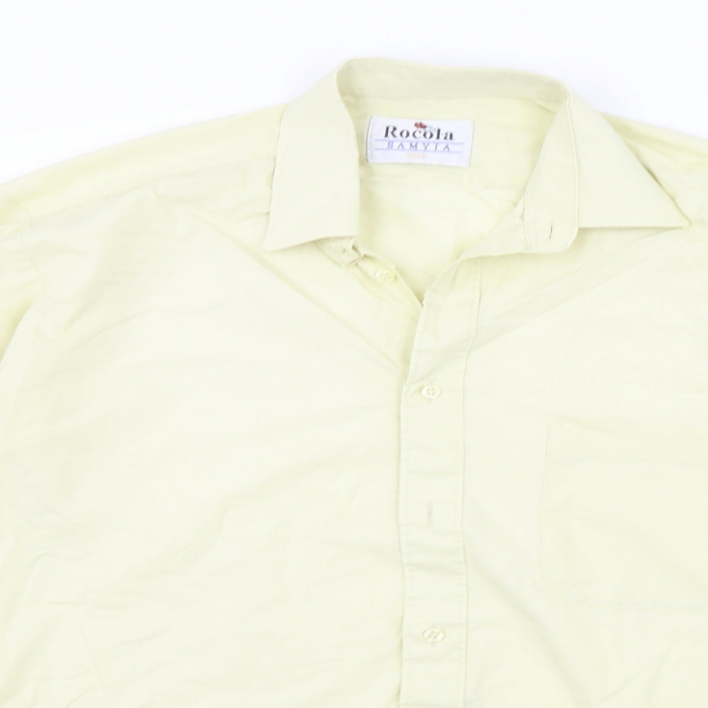 rocola Womens Yellow   Basic Button-Up Size L