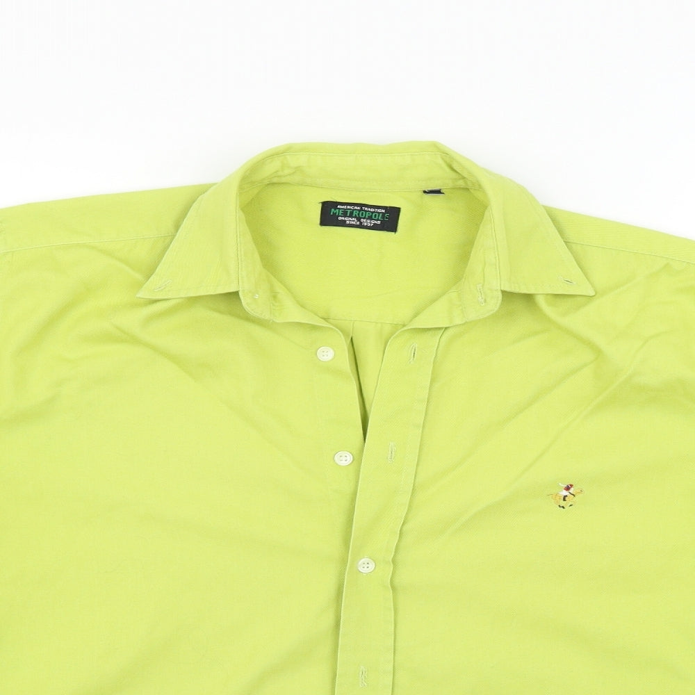 American Tradition Womens Green   Basic Button-Up Size M