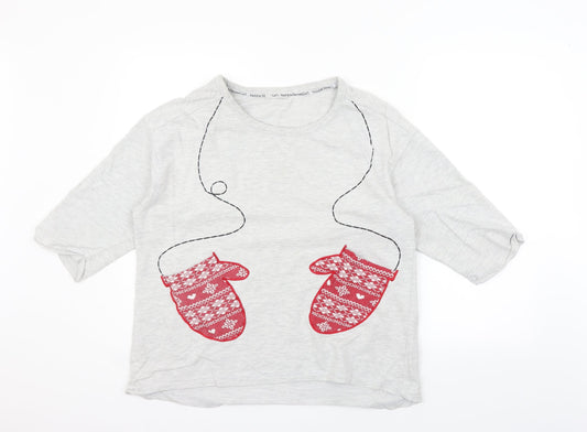 LOVE TO LOUNGE Womens Grey   Pullover Jumper Size M