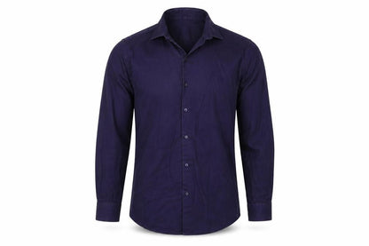 Mens UK Size 17 Primark Blue  Button-Up 3/4 Sleeve Casual Shirt