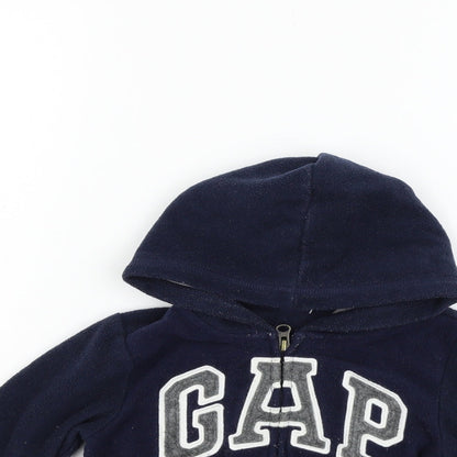 Close-up detail of Gap boys’ blue ikat jacket coat, size 3, years