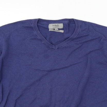 Marks and Spencer Womens Blue   Pullover Jumper Size L