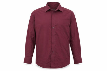 Mens UK Size 15.5 Marks and Spencer Purple  Button-Up Long Sleeve Casual Shirt