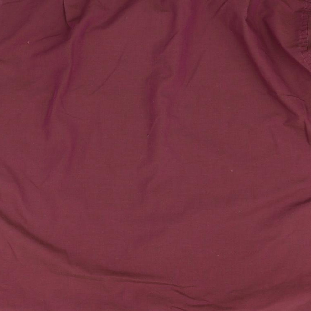Mens UK Size 15.5 Marks and Spencer Purple  Button-Up Long Sleeve Casual Shirt