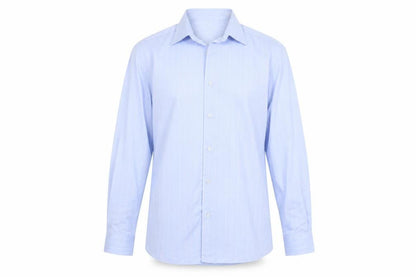 Mens UK Size 15 Louis Philippe Blue  Button-Up Long Sleeve Casual Shirt