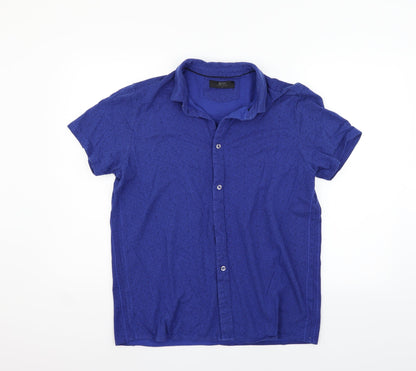 ACW85 Mens Blue    Button-Up Size L