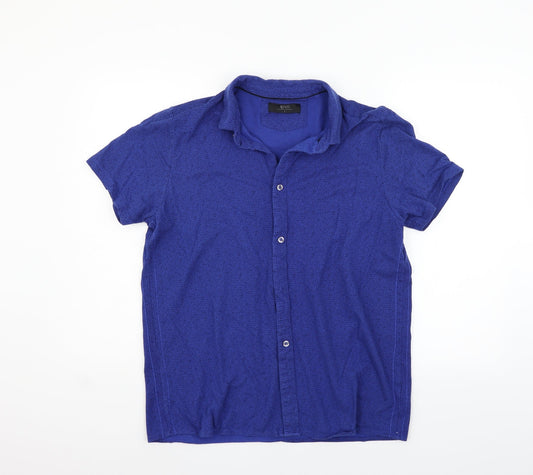 ACW85 Mens Blue    Button-Up Size L