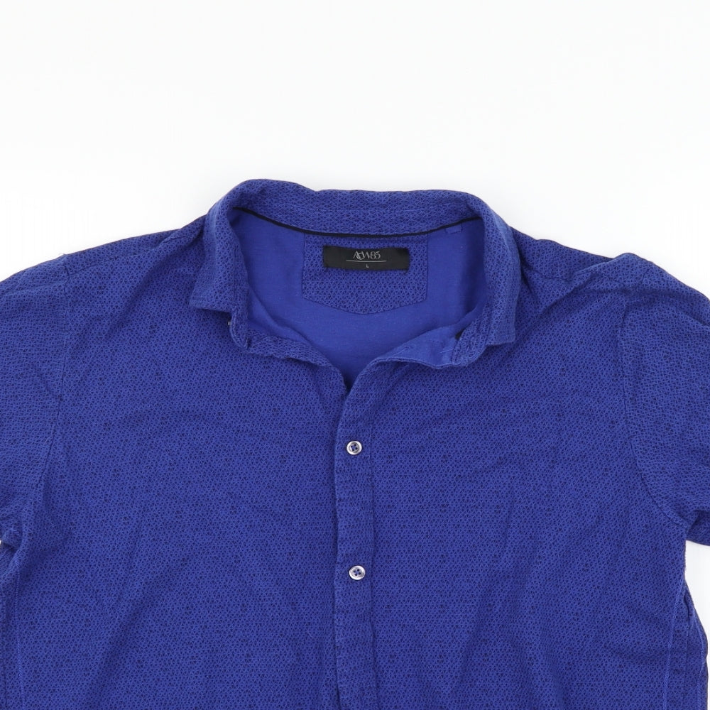 ACW85 Mens Blue    Button-Up Size L