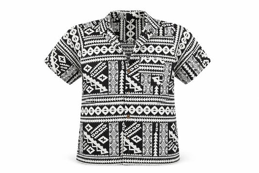 Tepa Womens Black Geometric  Basic Button-Up Size S