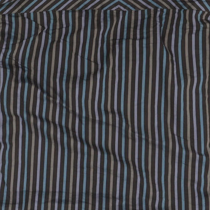 Autograph Mens Brown Striped   Button-Up Size L