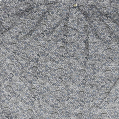 RJR.John Rocha Mens Grey Geometric   Button-Up Size M