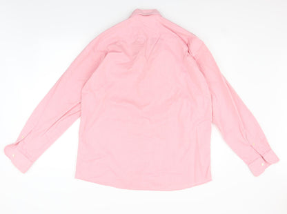 Eton Womens Pink   Basic Button-Up Size XL