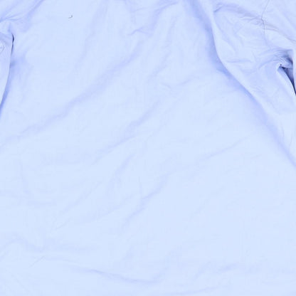Mens UK Size 15 Bosweel Blue  Button-Up Long Sleeve Casual Shirt