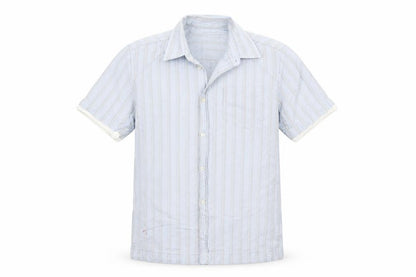 Mens UK Size M NEXT Blue  Button-Up Short Sleeve Casual Shirt