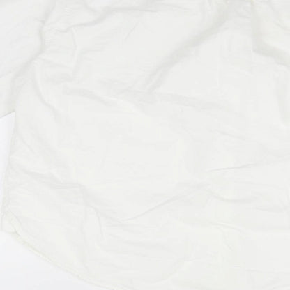 Mens UK Size M H&M White  Button-Up Long Sleeve Casual Shirt