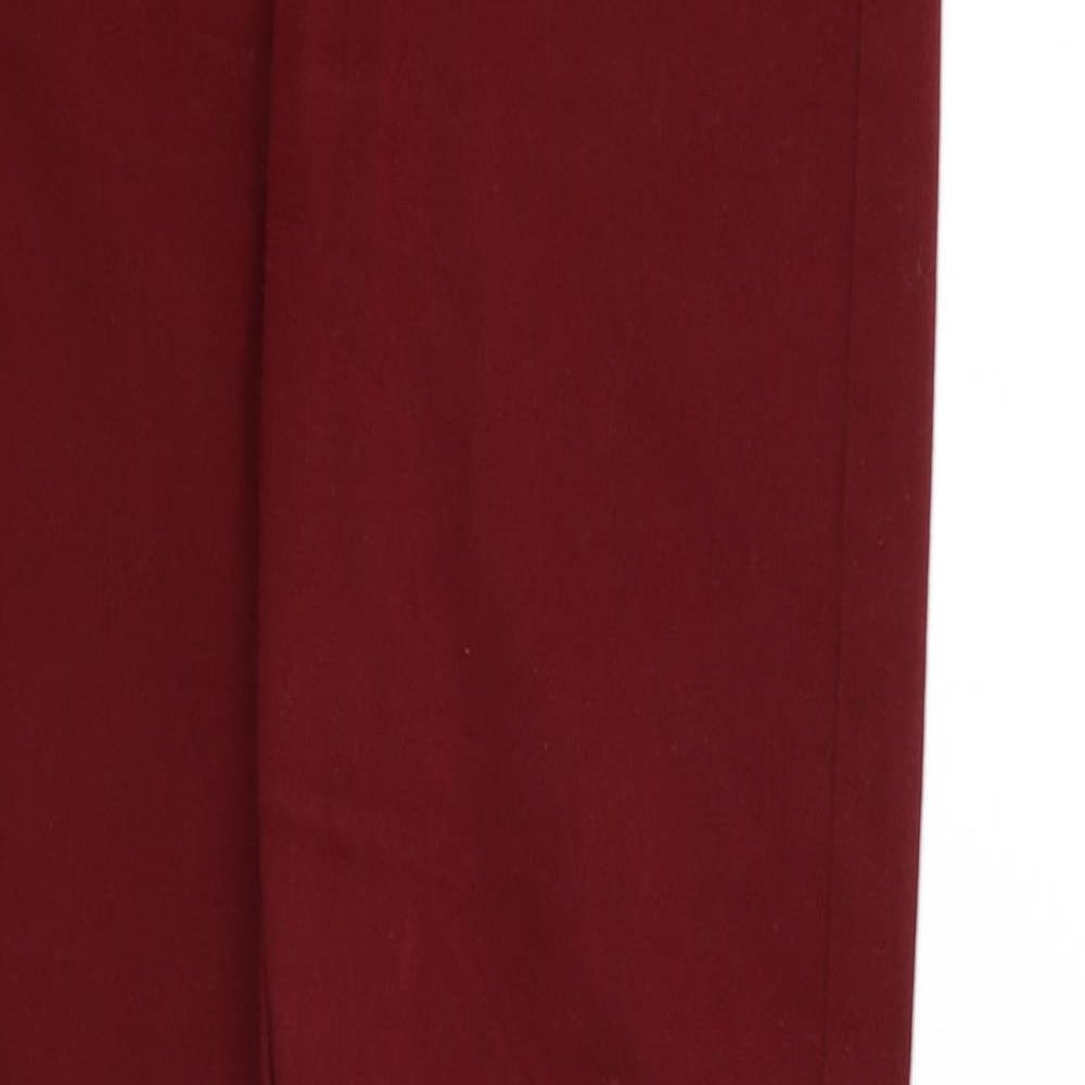 Womens UK Size 10 Yes yes Regular Fit Sweatpants Red Trousers