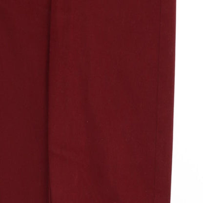 Womens UK Size 10 Yes yes Regular Fit Sweatpants Red Trousers