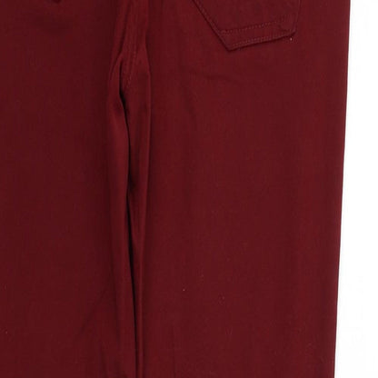Womens UK Size 10 Yes yes Regular Fit Sweatpants Red Trousers