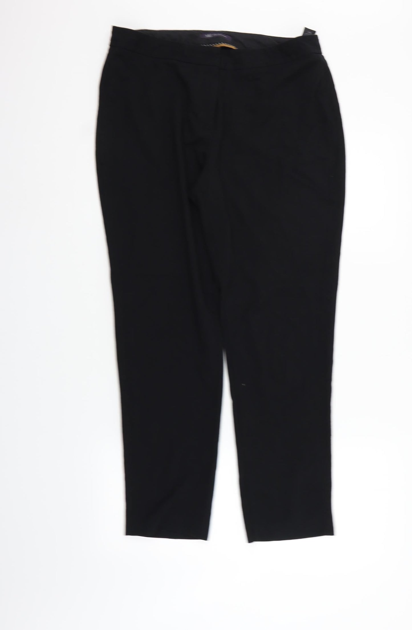 Womens UK Size 14 Marks and Spencer Regular Fit  Black Trousers