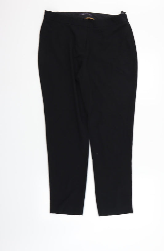Womens UK Size 14 Marks and Spencer Regular Fit  Black Trousers