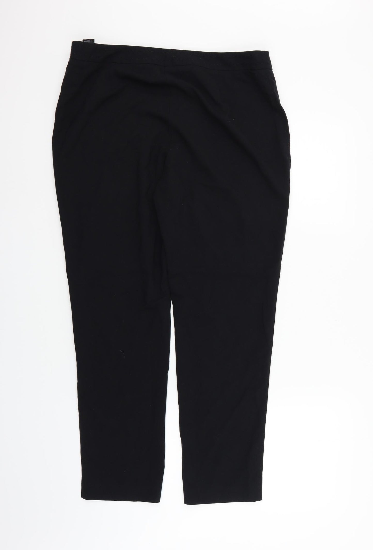 Womens UK Size 14 Marks and Spencer Regular Fit  Black Trousers