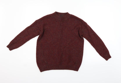 Topshop Womens Red   Henley Jumper Size 10