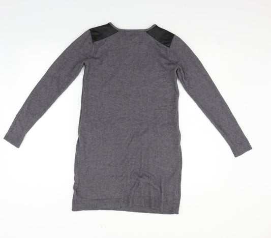 Primark Womens Grey   Jumper Dress  Size 2XS