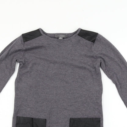 Primark Womens Grey   Jumper Dress  Size 2XS
