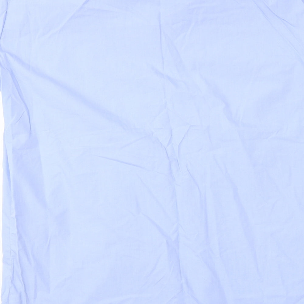 Mens UK Collar Size 15 Bosweel Smart Blue  Dress Shirt