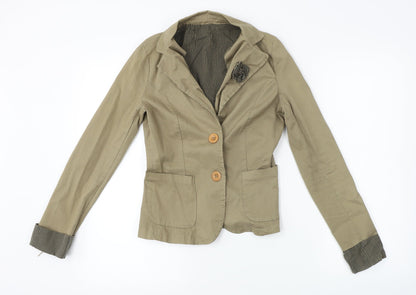 Womens UK Size M Preworn Green Jacket
