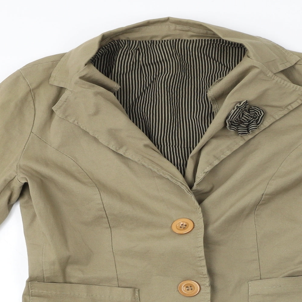 Womens UK Size M Preworn Green Jacket