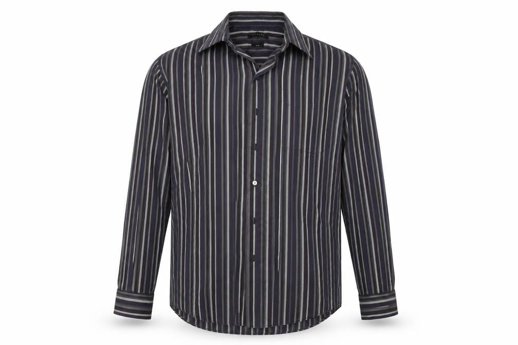 Mens UK Size 42 Morgan Blue  Button-Up Long Sleeve Casual Shirt