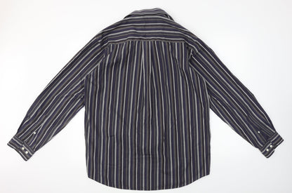 Mens UK Size 42 Morgan Blue  Button-Up Long Sleeve Casual Shirt