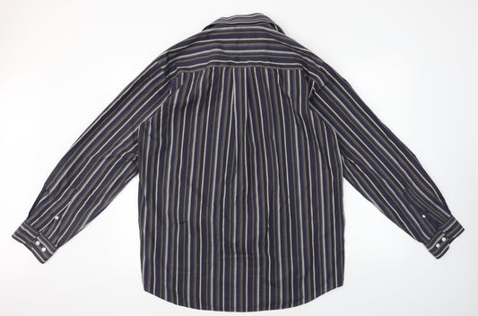 Mens UK Size 42 Morgan Blue  Button-Up Long Sleeve Casual Shirt