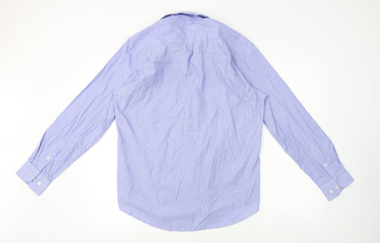 Tailor & Cutter  Mens Blue    Button-Up Size 15