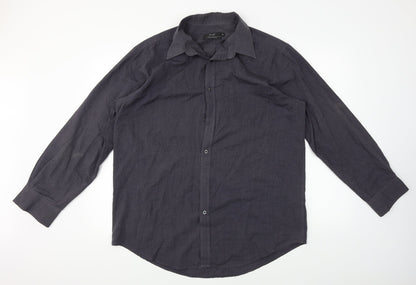 F&F  Mens Black    Button-Up Size 16