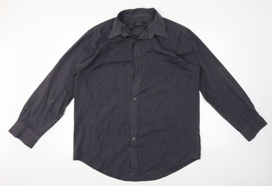 F&F  Mens Black    Button-Up Size 16