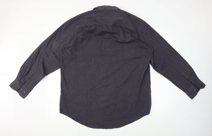 F&F  Mens Black    Button-Up Size 16