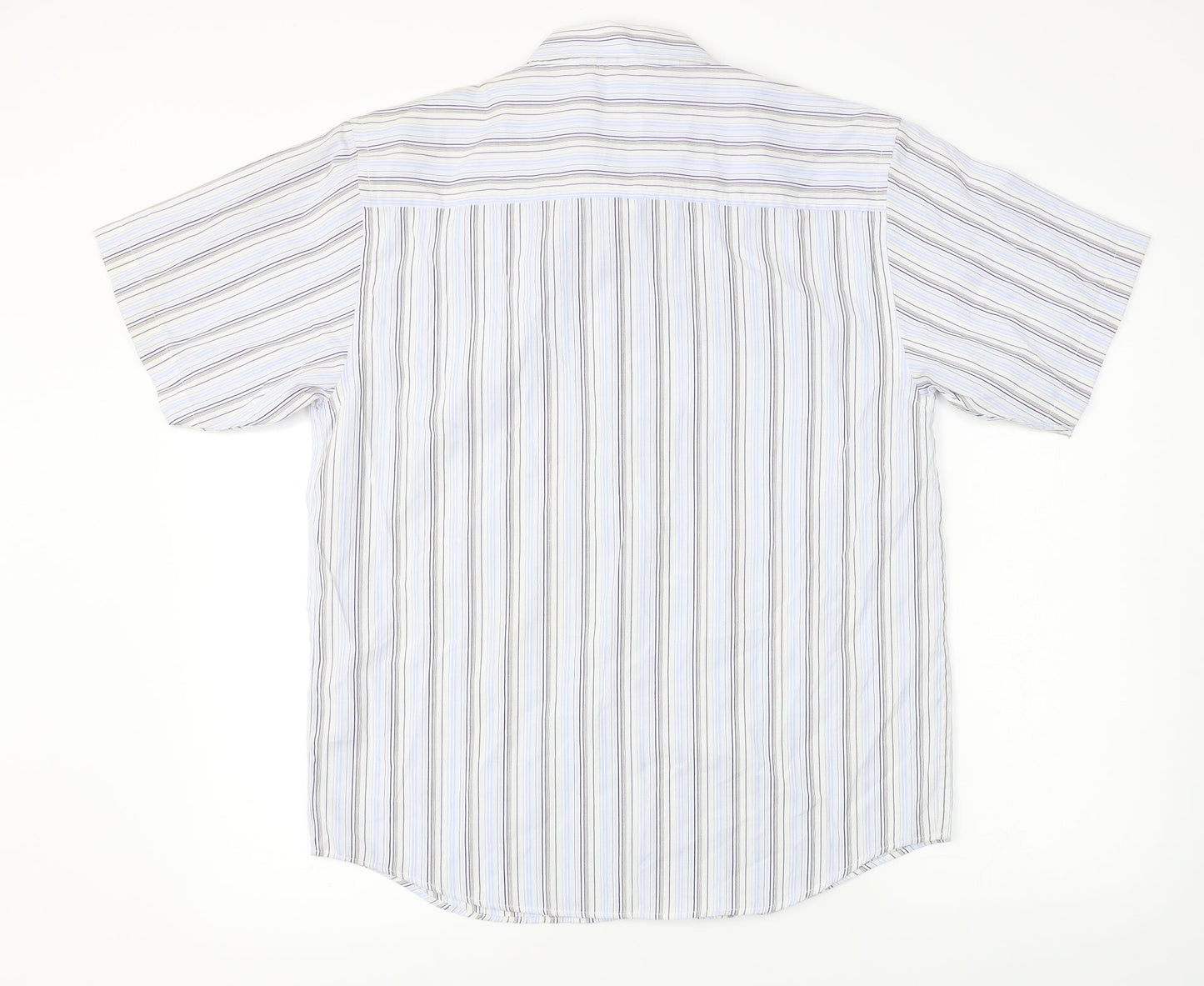 UrbanSpirit  Mens White Striped   Button-Up Size S